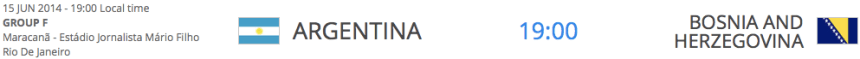 Argentina v. Bosnia/Herzegovina