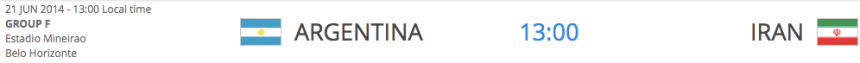 Argentina v Iran