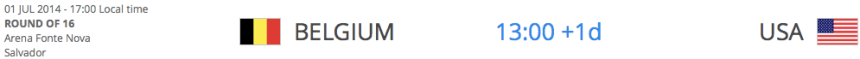 Belgium v USA