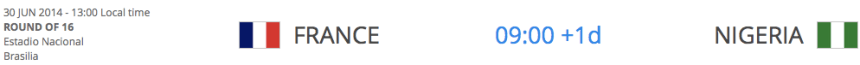 France v Nigeria